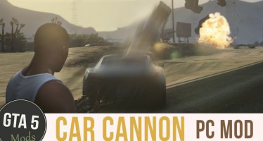 Скачать мод Vehicle Cannon стрельба машинами