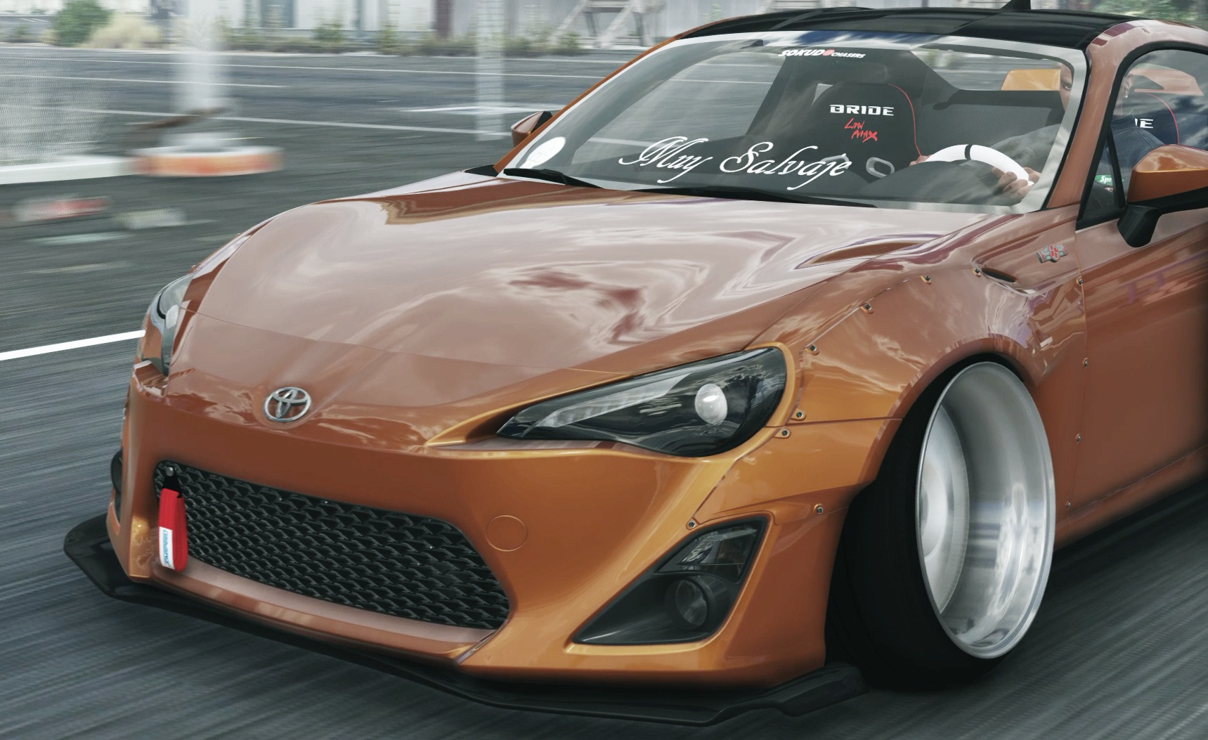 Toyota gt86 Rocket Bunny в дрифт