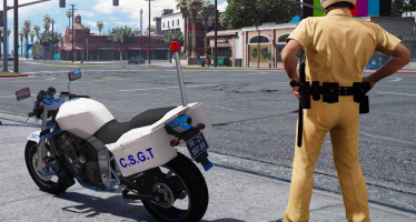 Vietnam Traffic Control Police Bike для GTA 5