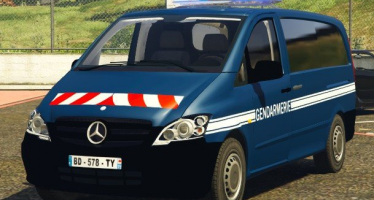 Моды для GTA 5 Mercedes Vito Gendarmerie Realiste