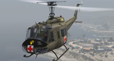 Моды для GTA 5 UH-1H 1st Calvary Medevac.