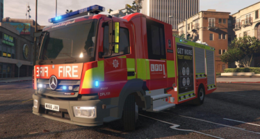 Моды для GTA 5 2017 London Fire Brigade Appliance