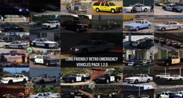 Моды для GTA 5 Lore-Friendly Retro Emergency Vehicles Pack