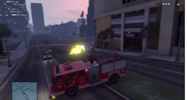 Firetruck Shoots Explosive