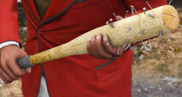 Wood Nail Bat