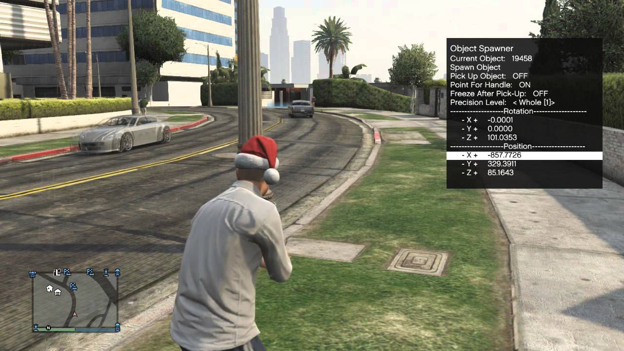 GTA V меню объектов