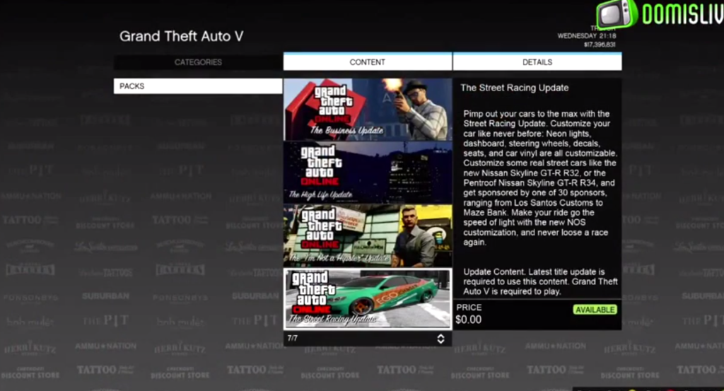 Обновление Стритрейсинг в GTA Online