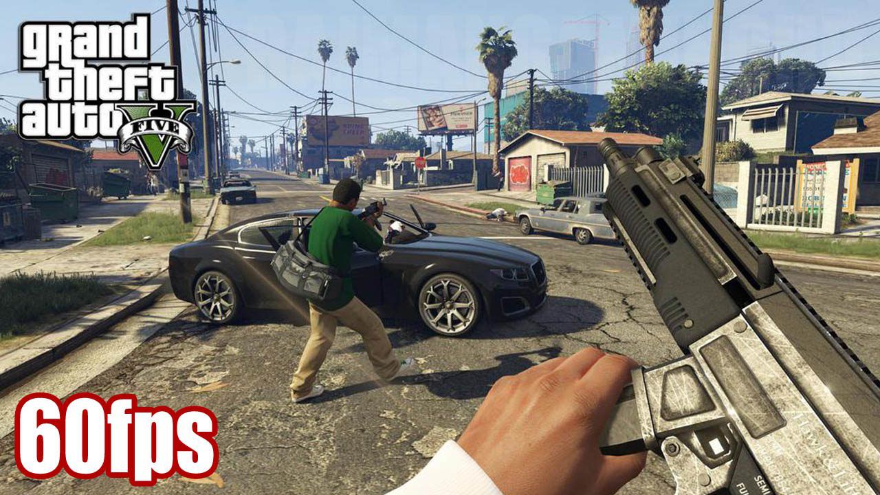 Геймплейный трейлер GTA 5 с видом от первого лица в 60fps