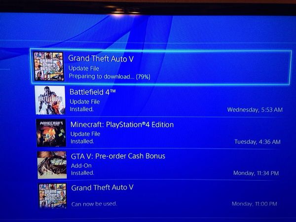 GTA 5 Патч 1.03 размером в 1.14GB доступен для PS4. Ошибка CE-34878-0 ломающая игру, удаление оружия