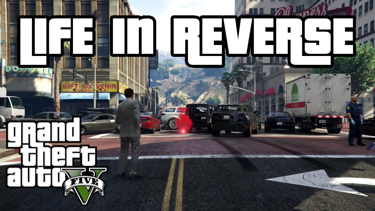 Безумство в режиме slow-motion в GTA Online и с обратным движением времени