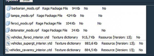 GTA 5 на ПК: моддеры нашли текстуры Army Cavalcade, Feroci и SuperGT