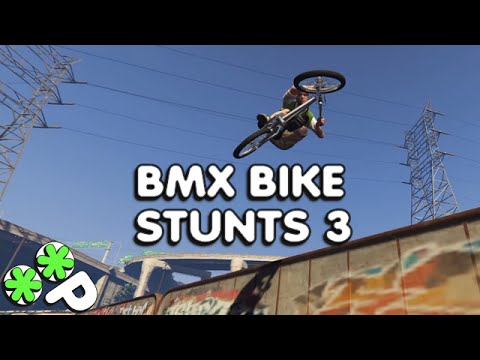 Куча захватывающих движений и скольжение по перилам в видео о BMX-трюках GTA 5