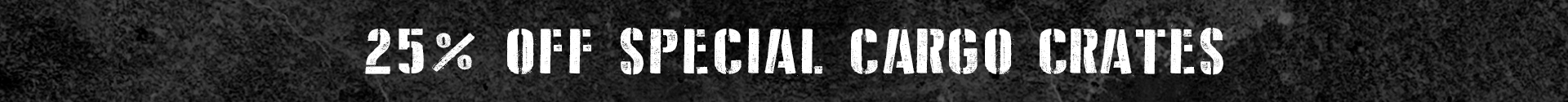 25% скидка на спецгрузы
