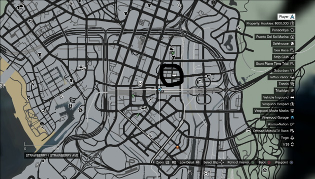 Иконка машины на карте GTA 5