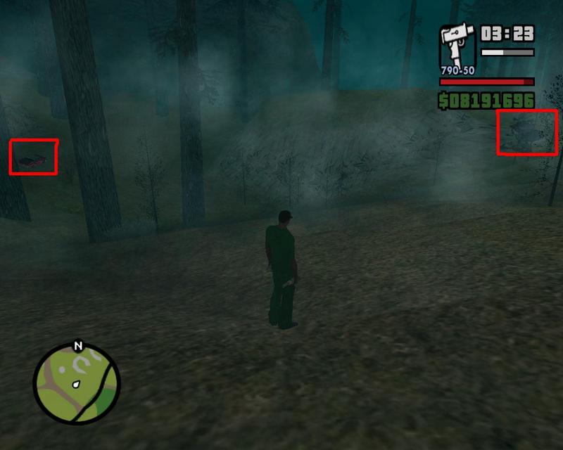 Погоня за демоном в GTA San Andreas новый мод: Slender Man