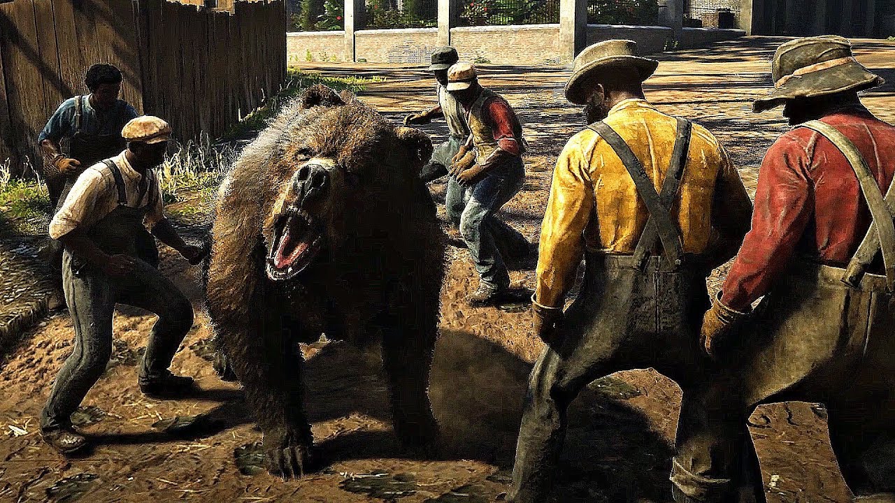 Собираем целый зоопарк в центре города в RDR 2