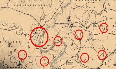 Карта сокровищ мертвых, она же Le Tresir Des Morts в RDR 2